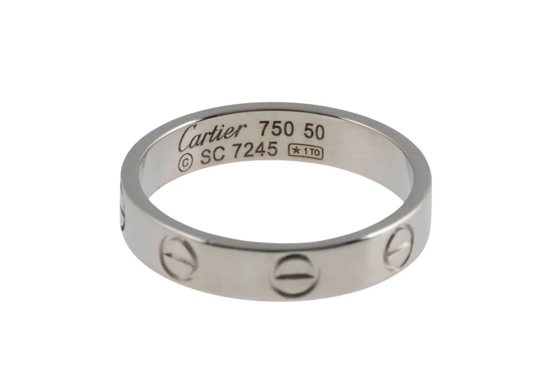 Cartier Love Ring 18k (0.750) white gold size 50 Ref. B4085100 with box retail price: 1490,- €[KL25995]