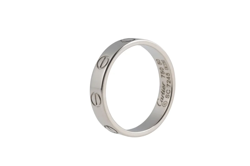 Cartier Love Ring 18k (0.750) white gold size 50 Ref. B4085100 with box retail price: 1490,- €[KL25995]