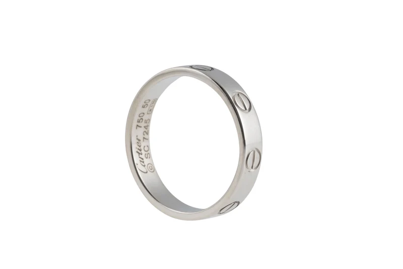 Cartier Love Ring 18k (0.750) white gold size 50 Ref. B4085100 with box retail price: 1490,- €[KL25995]