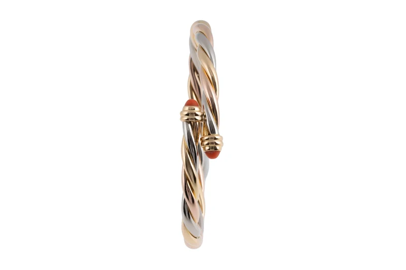 Cartier Trinity bracelet 18k white gold rose gold yellow gold with box asking price: 12100,- €[KL25994]