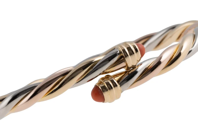 Cartier Trinity bracelet 18k white gold rose gold yellow gold with box asking price: 12100,- €[KL25994]