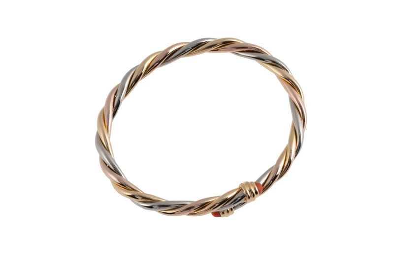 Cartier Trinity bracelet 18k white gold rose gold yellow gold with box asking price: 12100,- €[KL25994]