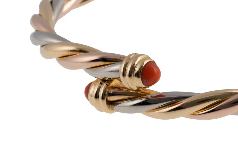 Cartier Trinity bracelet 18k white gold rose gold yellow gold with box asking price: 12100,- €[KL25994]