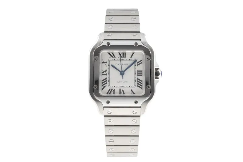 Cartier Santos steel automatic men's watch WSSA0010 LP: 8850EUR [2505408]