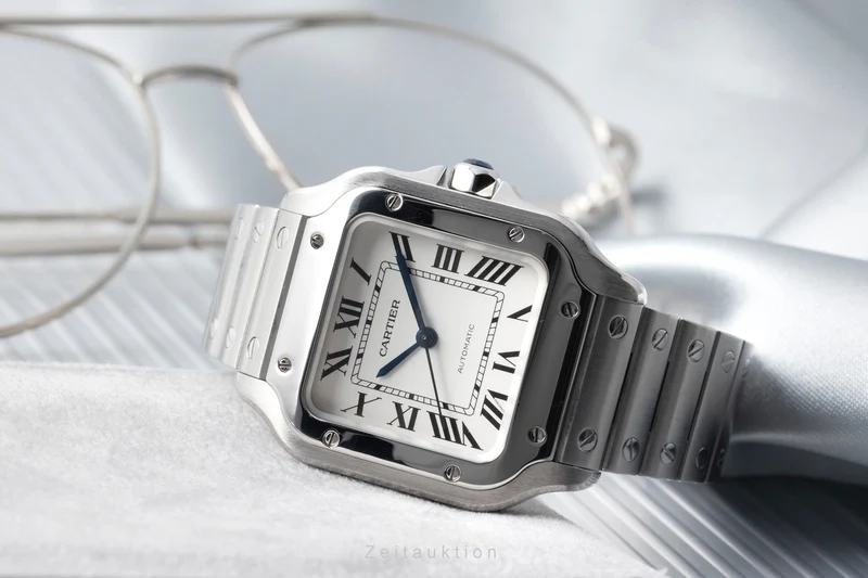 Cartier Santos steel automatic men's watch WSSA0010 LP: 8850EUR [2505408]