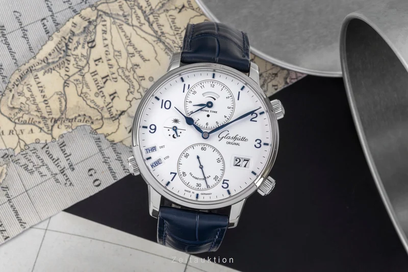 Glashütte Senator steel automatic men's watch 1-89-02-03-02-30 LP: 23700EUR [2505504]