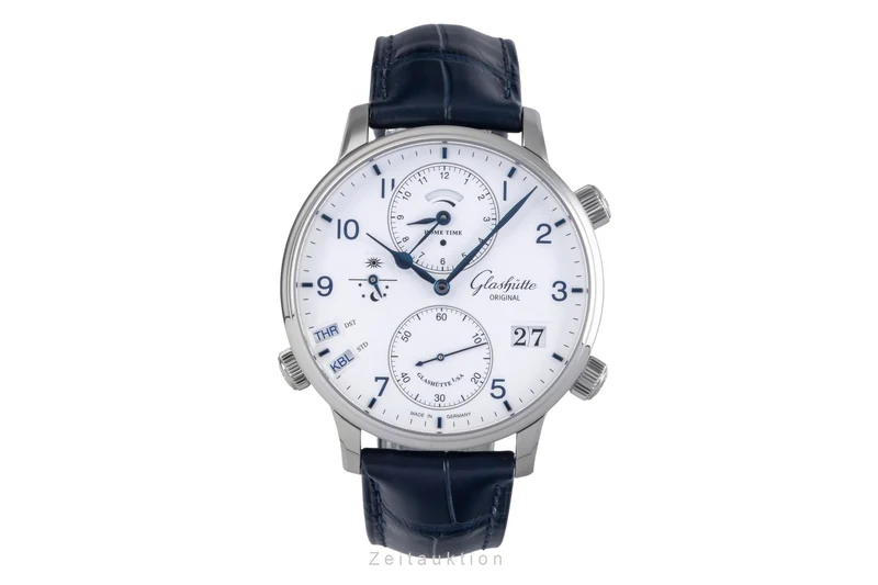 Glashütte Senator steel automatic men's watch 1-89-02-03-02-30 LP: 23700EUR [2505504]