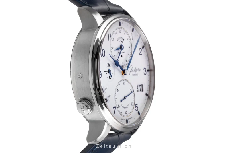 Glashütte Senator steel automatic men's watch 1-89-02-03-02-30 LP: 23700EUR [2505504]