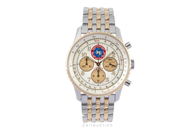 Breitling Navitimer chronograph steel / gold automatic men's watch D30022 Limited [2504574]