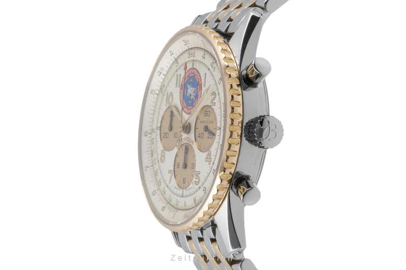 Breitling Navitimer chronograph steel / gold automatic men's watch D30022 Limited [2504574]