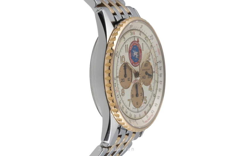 Breitling Navitimer chronograph steel / gold automatic men's watch D30022 Limited [2504574]