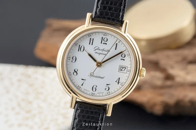 Glashütte Spezimat gilt-brass automatic men's watch 1-10-31-27-13-09 [2504693]