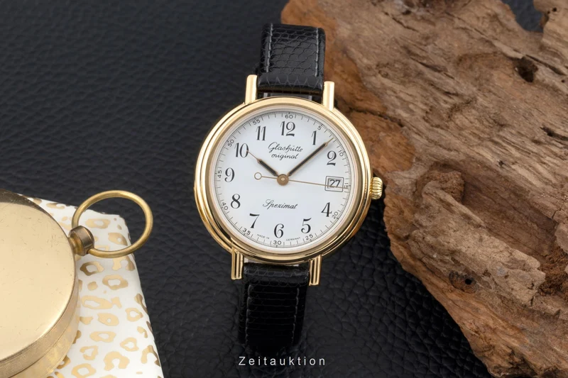 Glashütte Spezimat gilt-brass automatic men's watch 1-10-31-27-13-09 [2504693]