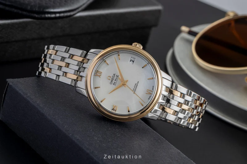 Omega De Ville steel / gold automatic women's watch 424.20.33.20.05.001 LP: 6700EUR [2504615]
