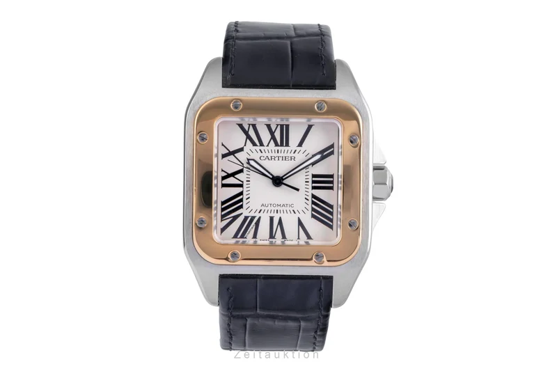 Cartier Santos 100 steel / gold automatic men's watch W20072X7 [2504420]