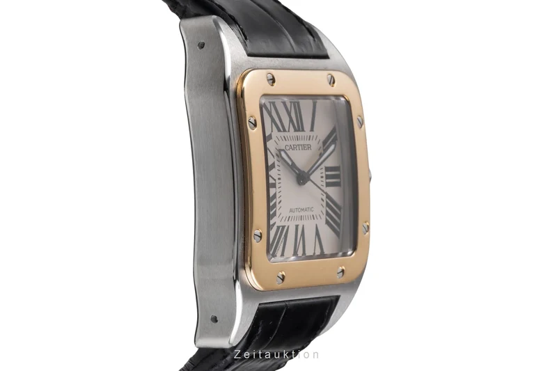 Cartier Santos 100 steel / gold automatic men's watch W20072X7 [2504420]