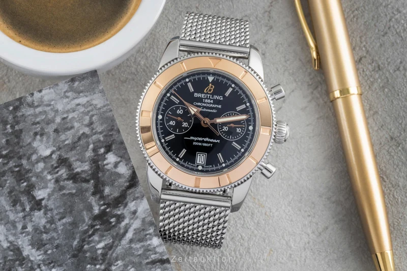 Breitling Superocean Chronograph chronograph steel / gold automatic men's watch U23370 [2505602]