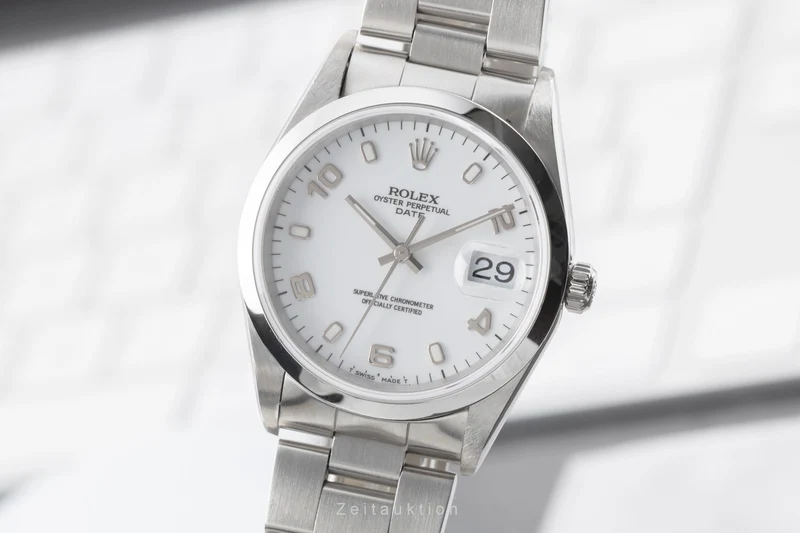 Rolex Date steel automatic men's watch 15200 [2505225]