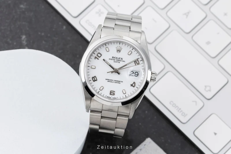 Rolex Date steel automatic men's watch 15200 [2505225]