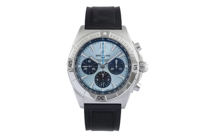 Breitling Chronomat chronograph steel / platinium automatic men's watch PB0134 LP: 11400EUR [2505491]