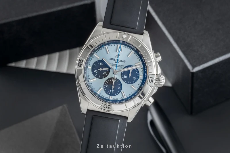 Breitling Chronomat chronograph steel / platinium automatic men's watch PB0134 LP: 11400EUR [2505491]