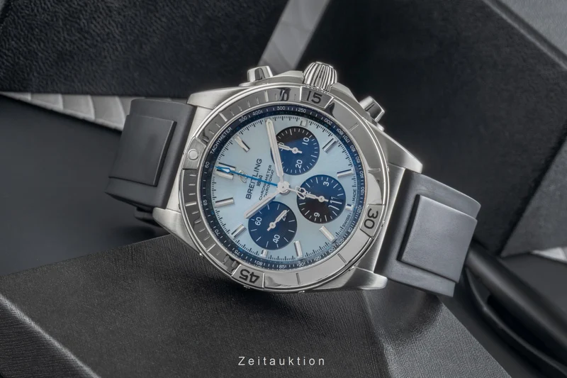 Breitling Chronomat chronograph steel / platinium automatic men's watch PB0134 LP: 11400EUR [2505491]