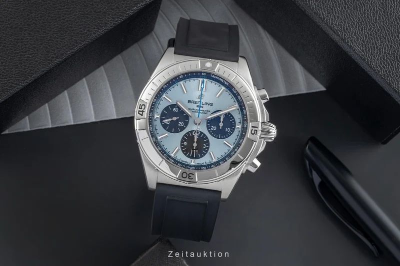 Breitling Chronomat chronograph steel / platinium automatic men's watch PB0134 LP: 11400EUR [2505491]