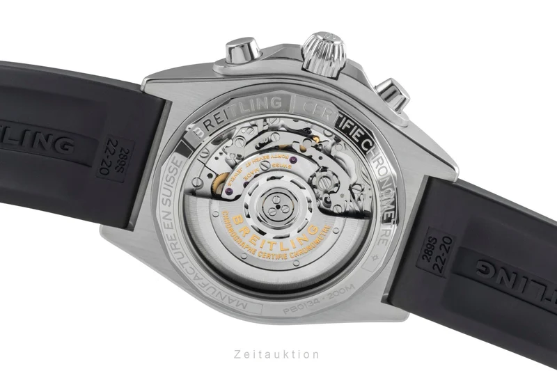 Breitling Chronomat chronograph steel / platinium automatic men's watch PB0134 LP: 11400EUR [2505491]
