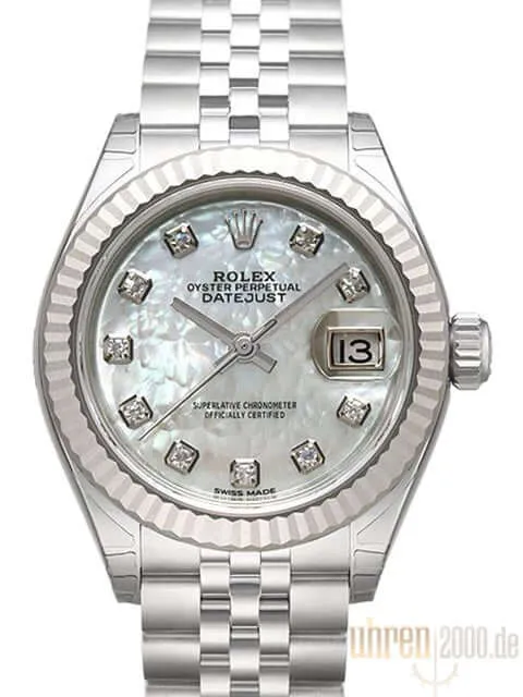 Rolex Datejust 28 279174 Perlmutt Dia Jubile-Band