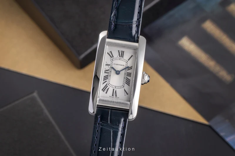 Cartier Tank Américaine steel quartz women's watch WSTA0043 LP: 4300EUR [2505445]