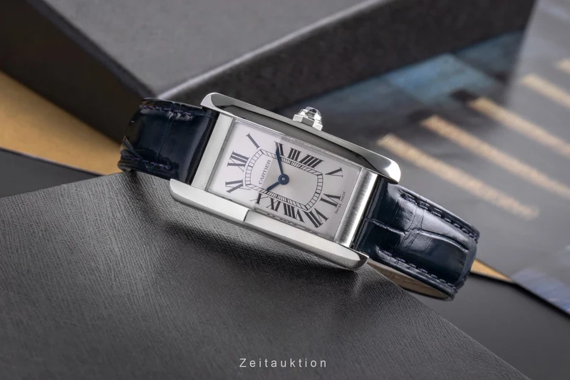 Cartier Tank Américaine steel quartz women's watch WSTA0043 LP: 4300EUR [2505445]