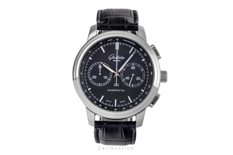 Glashütte Senator chronograph steel automatic men's watch 1-39-34-20-42-04 [2505388]