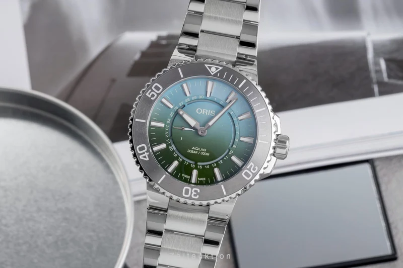 Oris Aquis Date steel automatic men's watch 01 743 7734 4197 LP: 2900EUR Limited [2505217]
