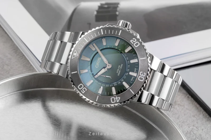 Oris Aquis Date steel automatic men's watch 01 743 7734 4197 LP: 2900EUR Limited [2505217]