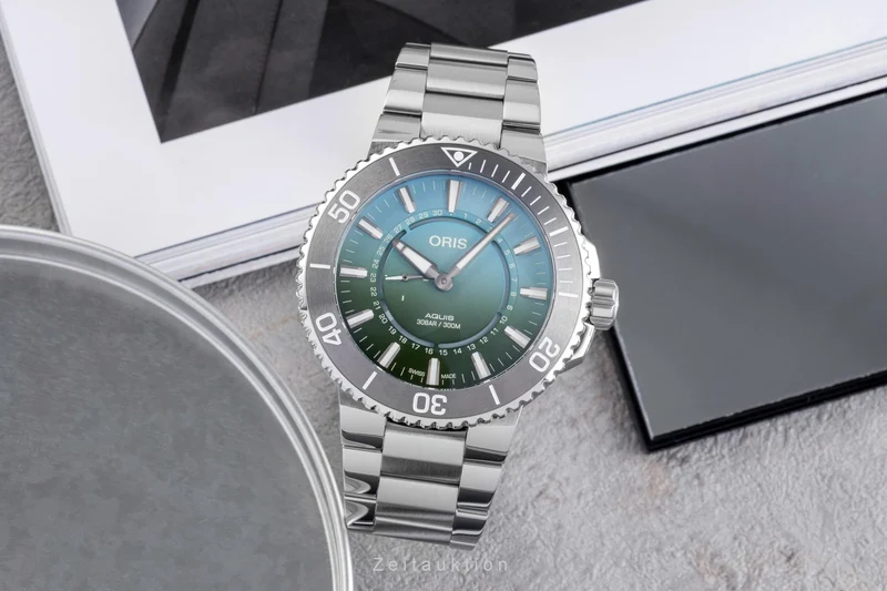Oris Aquis Date steel automatic men's watch 01 743 7734 4197 LP: 2900EUR Limited [2505217]