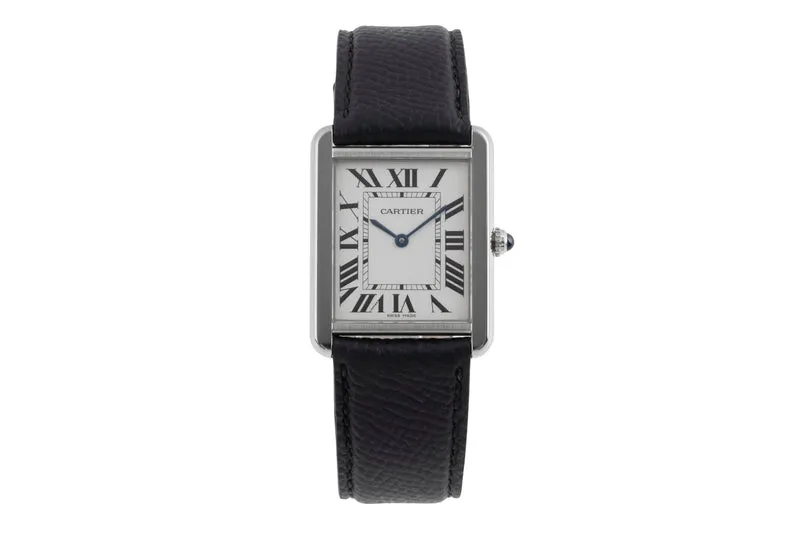 Cartier Tank steel quartz men's watch W1018355 [2504131]