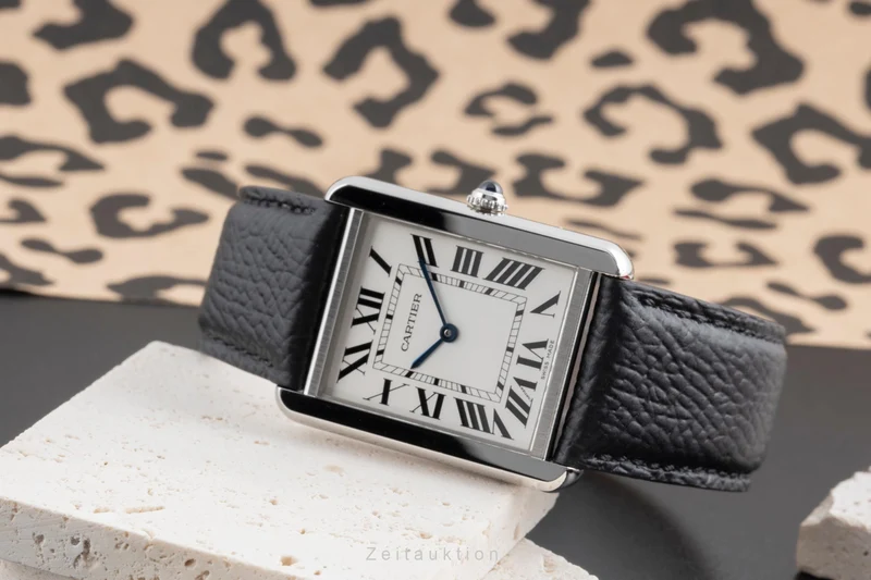 Cartier Tank steel quartz men's watch W1018355 [2504131]