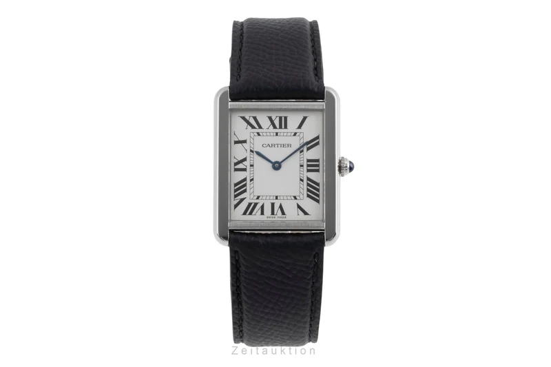 Cartier Tank steel quartz men's watch W1018355 [2504131]