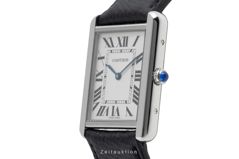 Cartier Tank steel quartz men's watch W1018355 [2504131]