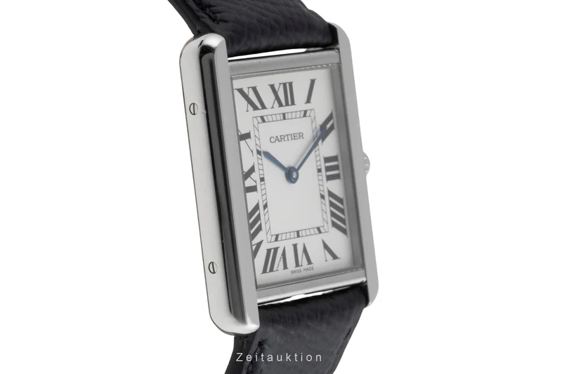 Cartier Tank steel quartz men's watch W1018355 [2504131]