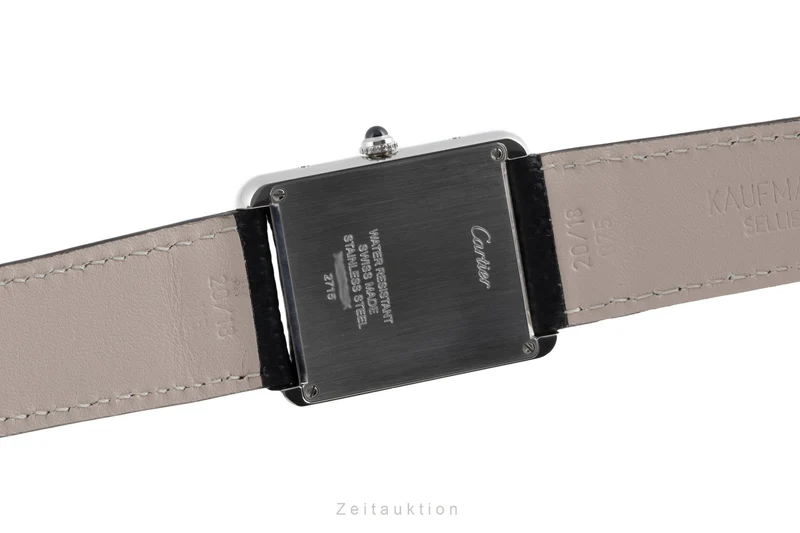 Cartier Tank steel quartz men's watch W1018355 [2504131]
