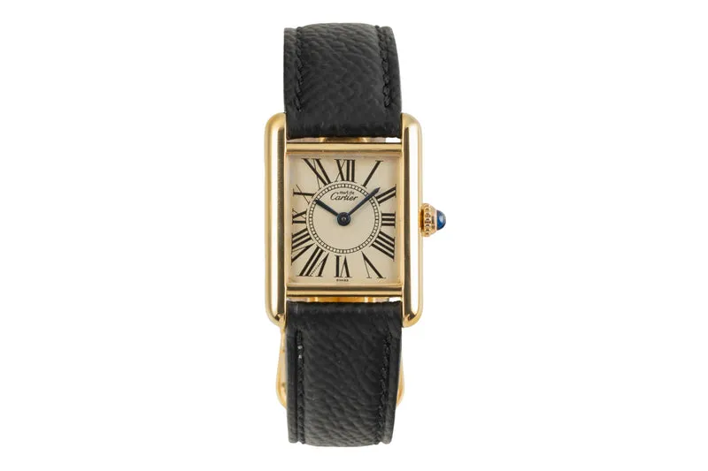 Cartier Tank silver-gilt quartz women's watch W1005554, 5057001 [2504292]