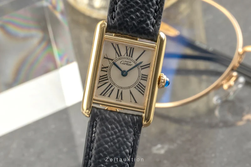 Cartier Tank silver-gilt quartz women's watch W1005554, 5057001 [2504292]