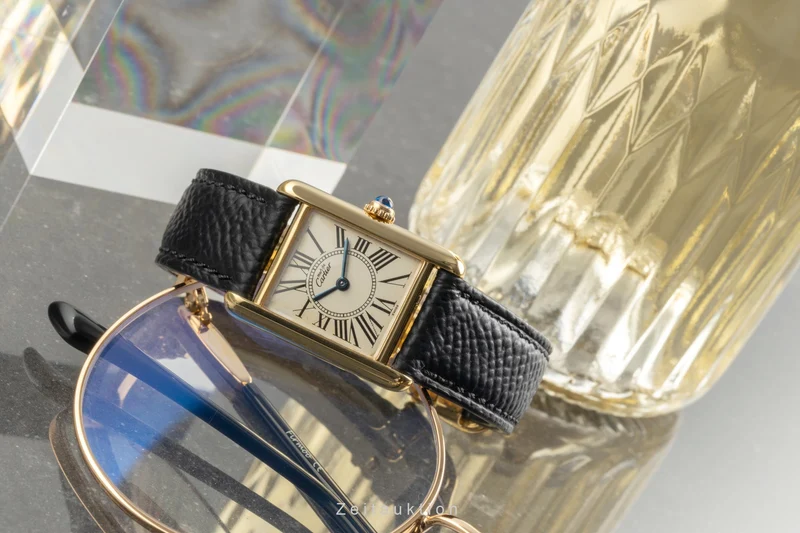 Cartier Tank silver-gilt quartz women's watch W1005554, 5057001 [2504292]