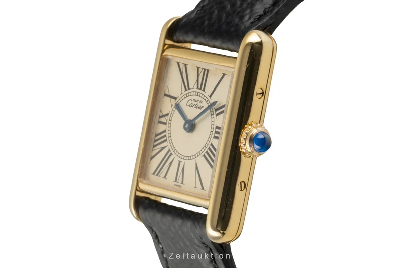 Cartier Tank silver-gilt quartz women's watch W1005554, 5057001 [2504292]