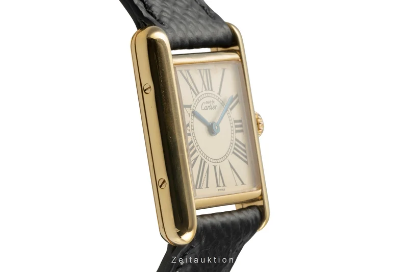 Cartier Tank silver-gilt quartz women's watch W1005554, 5057001 [2504292]