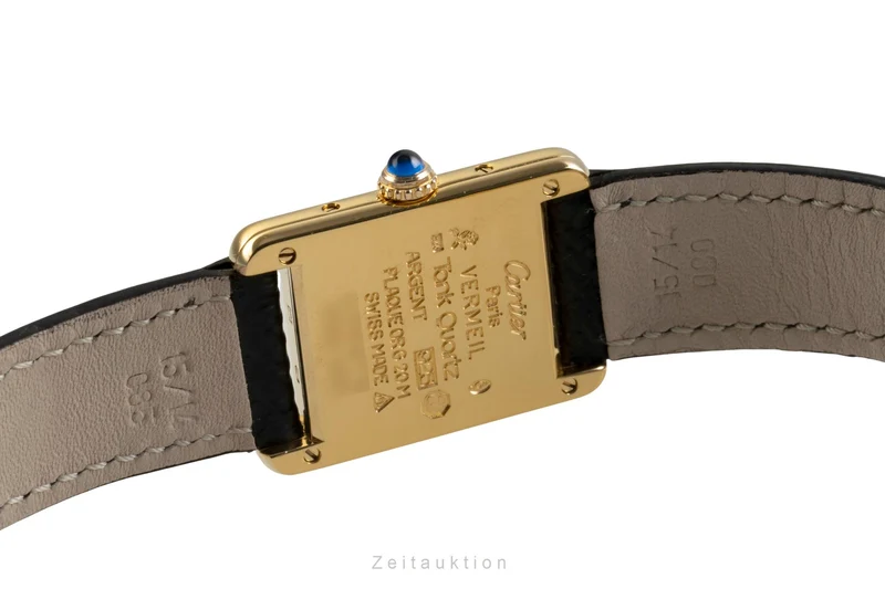 Cartier Tank silver-gilt quartz women's watch W1005554, 5057001 [2504292]
