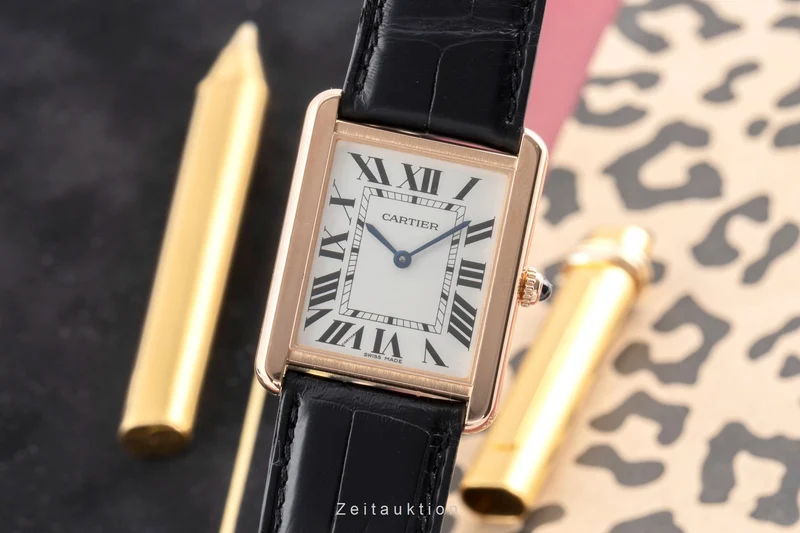 Cartier Tank 18 ct gold quartz men's watch W5200025 [2504848]