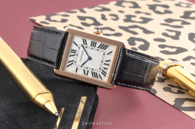 Cartier Tank 18 ct gold quartz men's watch W5200025 [2504848]