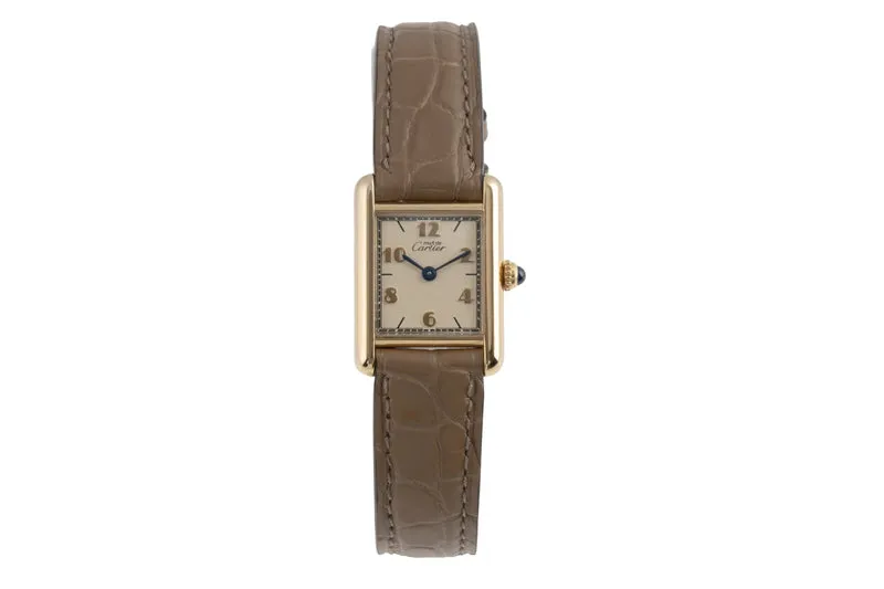 Cartier Tank silver-gilt quartz women's watch W1008354, 5057001 [2504167]